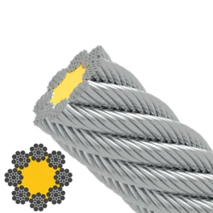 6.5 mm 8x19 Çelik Özlü Çelik Halat