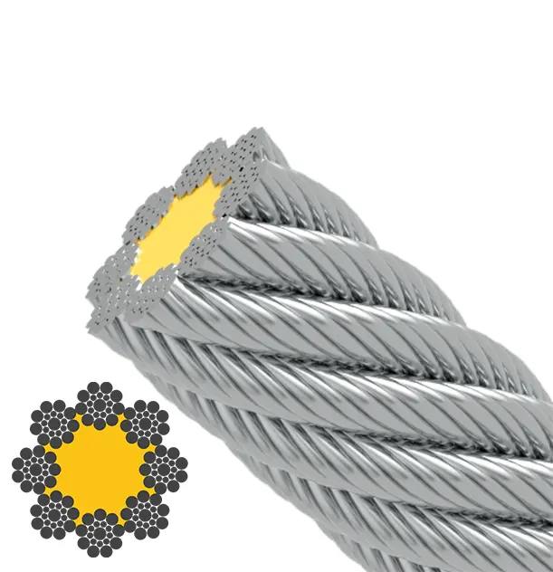 8 mm 8x19 Çelik Özlü Çelik Halat 5 6.5 mm 8x19 Çelik Özlü Çelik Halat